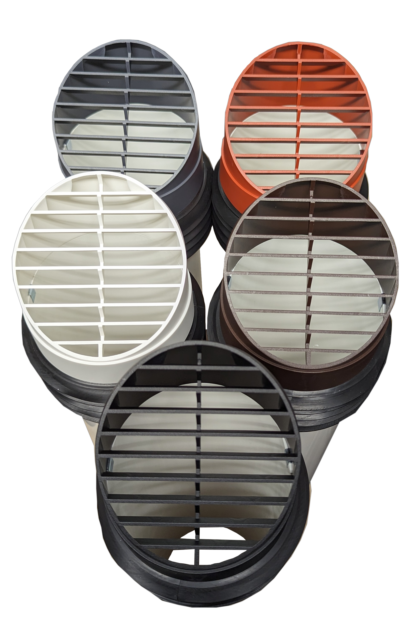 4" 100mm High Rise Vent Ducting External Grille (Highrise)