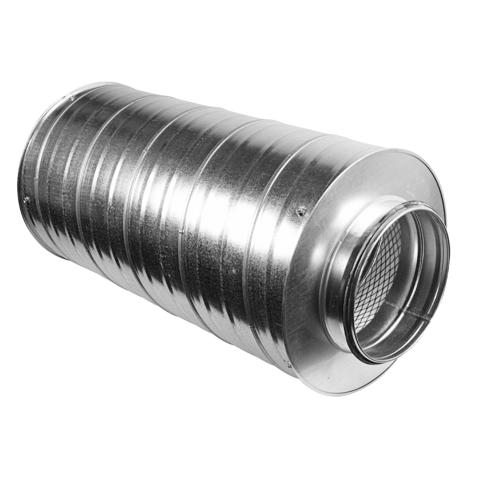 8" 200mm - Metal Ducting Inline Silencer Attenuator - 600mm