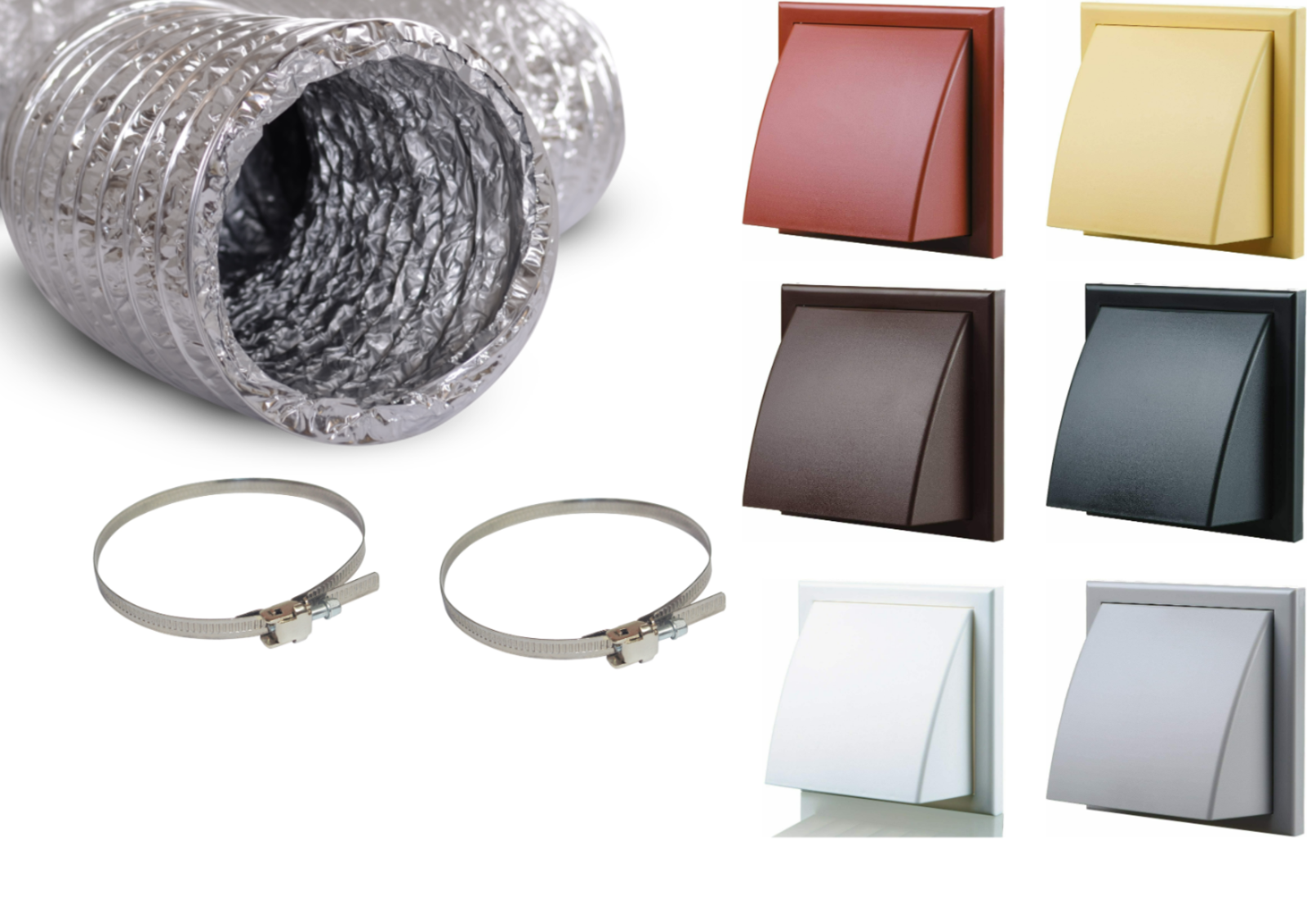 Cooker Hood 5m Duct Cowled Vent Kit 4