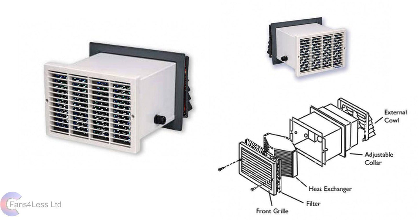MANHR100W Wall Mounted Heat Recovery Fan