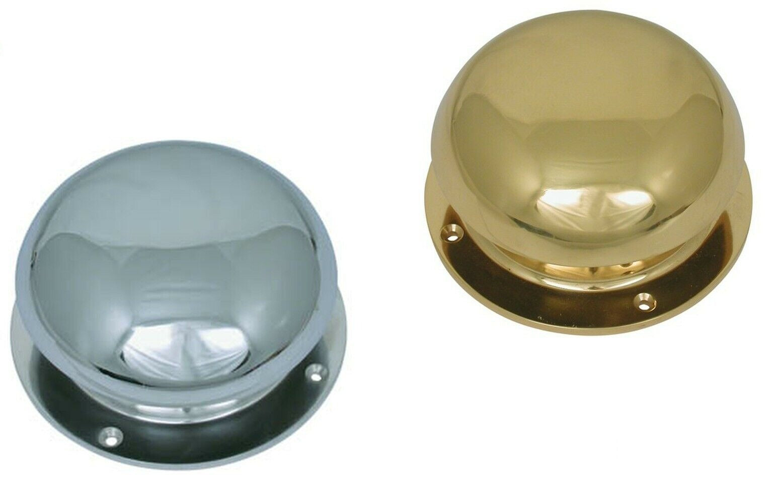 Polished Chrome Brass Bell Top Mushroom Vent Caravan Motorhome Marine Canal Boat