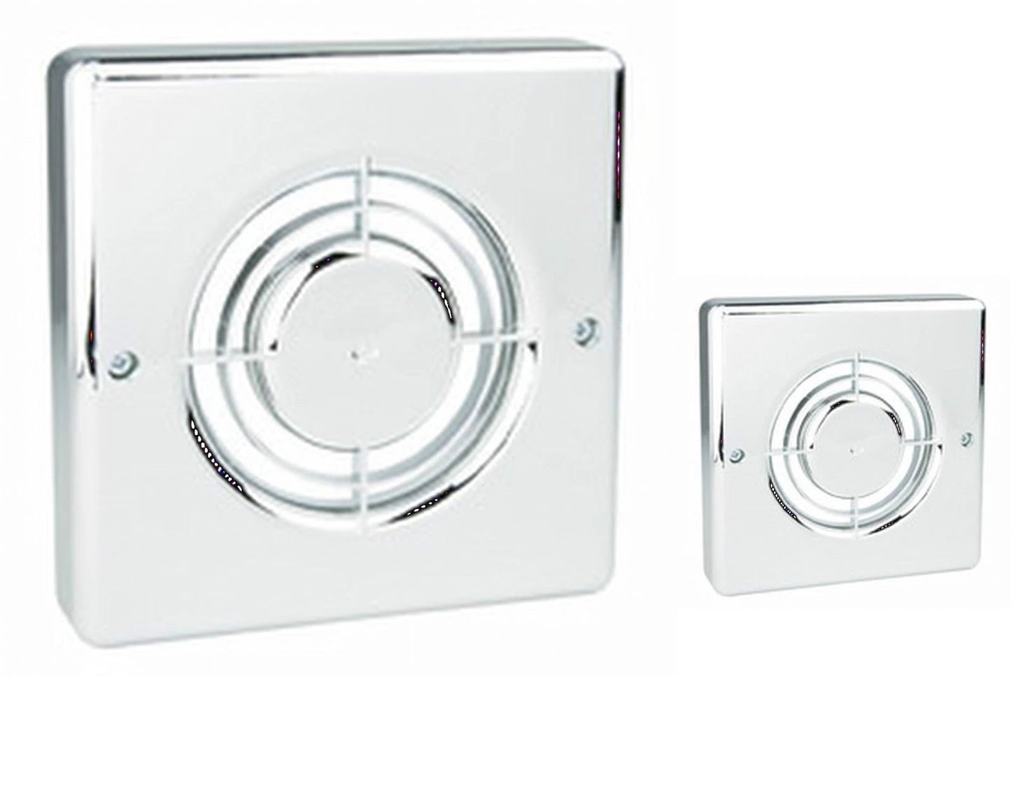 Manrose FC150C Chrome Plastic Fan Cover For XF150, QF150 Range