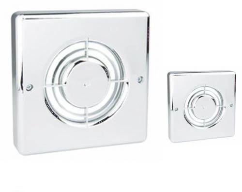 Manrose FC100C Chrome Plastic Fan Cover For XF100, QF100 Range