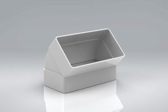 110x54 (4") - 45 Degree Vertical Bend