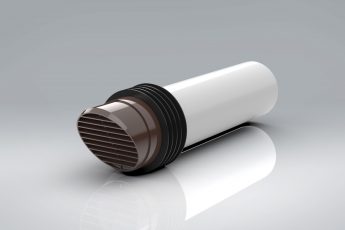 4" 100mm High Rise Vent Ducting External Grille (Highrise)