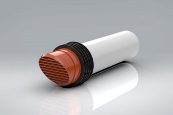 4" 100mm High Rise Vent Ducting External Grille (Highrise)