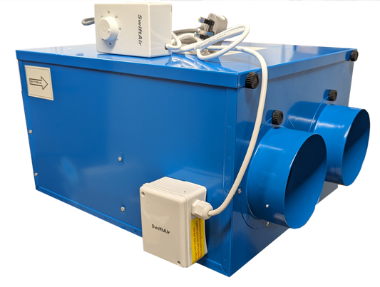 CFLO125 Whole House Heat Recovery Unit 200m3/hr Upto 75% Efficient 3 speed
