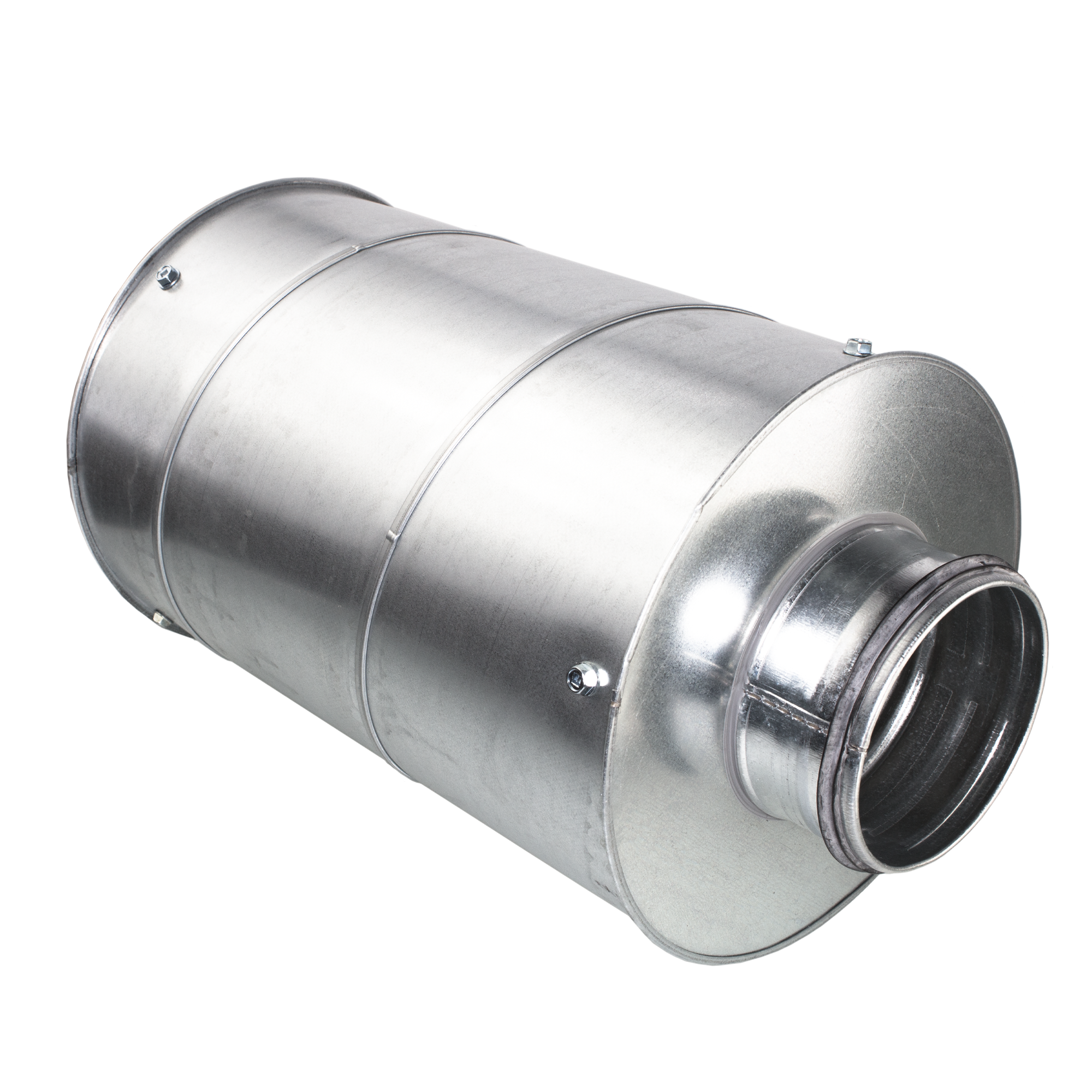 4" 100mm - Metal Ducting Inline Silencer Attenuator - 600mm