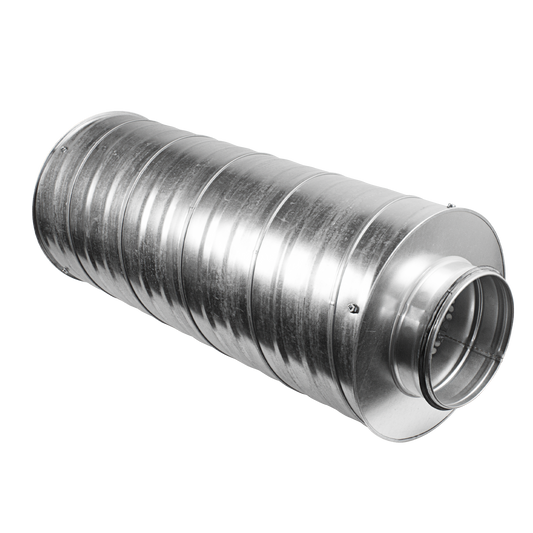 6" 150mm - Metal Ducting Inline Silencer Attenuator - 600mm