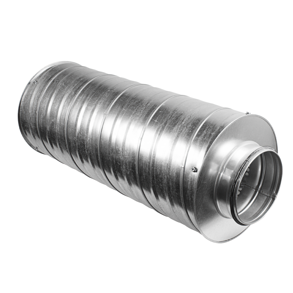 6" 150mm - Metal Ducting Inline Silencer Attenuator - 600mm