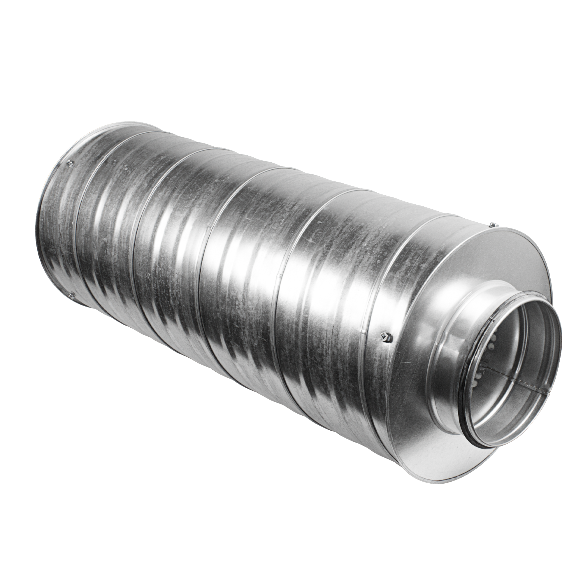 6" 150mm - Metal Ducting Inline Silencer Attenuator - 600mm