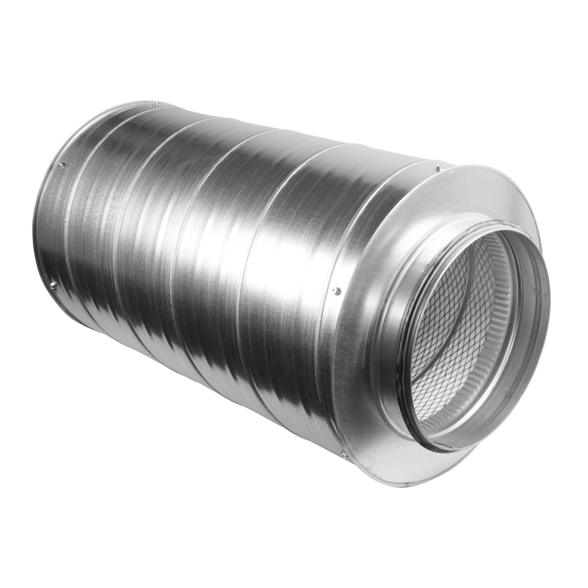 10" 250mm - Metal Ducting Inline Silencer Attenuator - 600mm