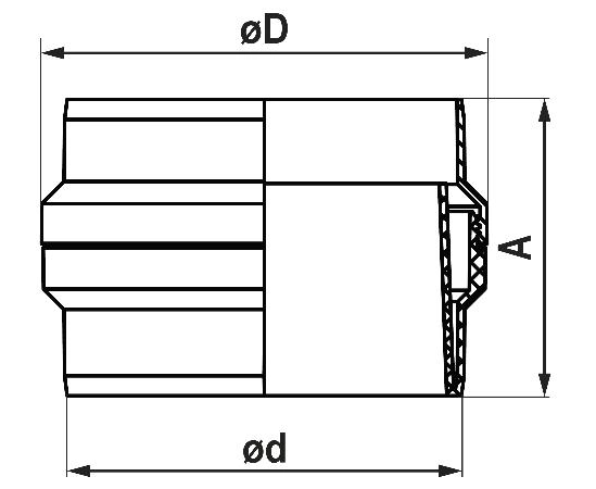 6" 150mm Condensation Duct Connector