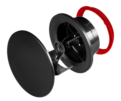 5" 125mm BLACK Air Valve Ceiling Grille Diffuser