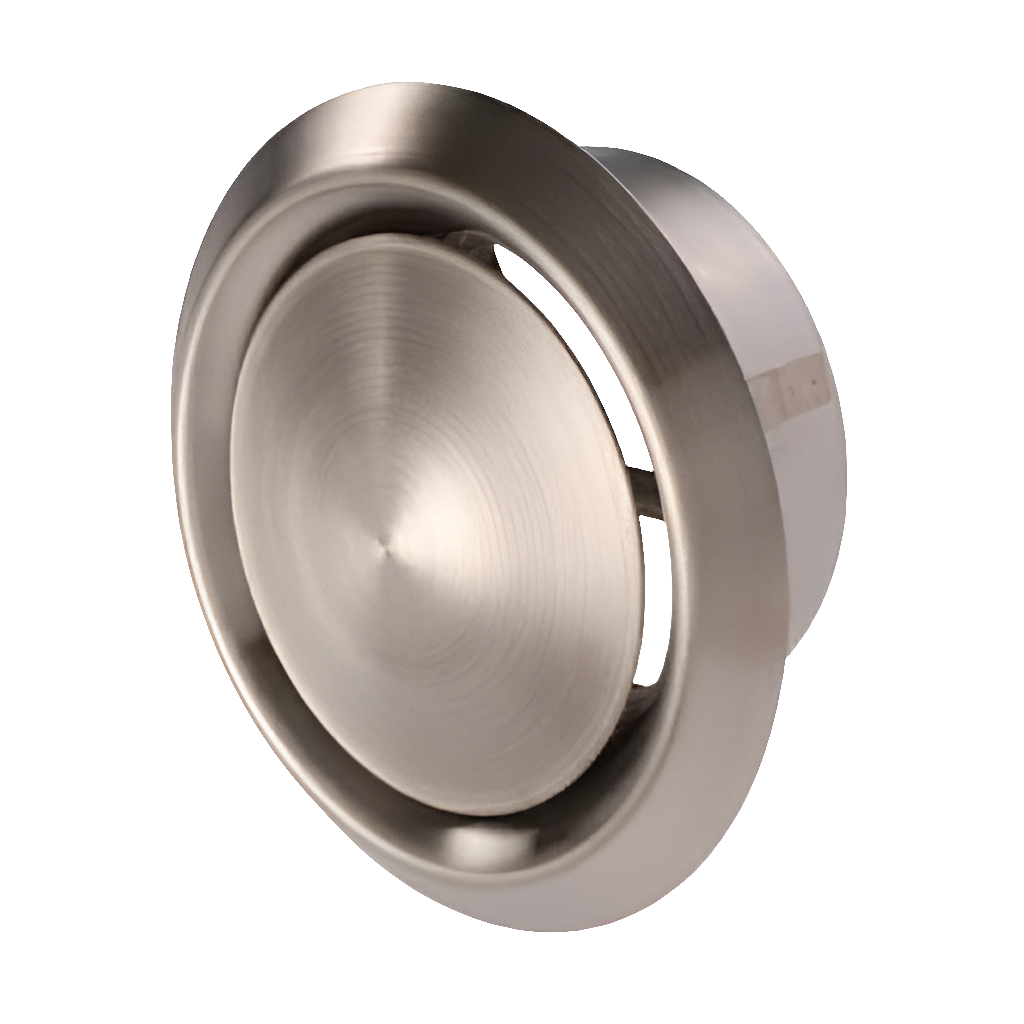 5" 125mm - Brushed Steel Diffuser Air Valve Grille