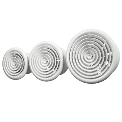 Round wall ceiling extractor fan 