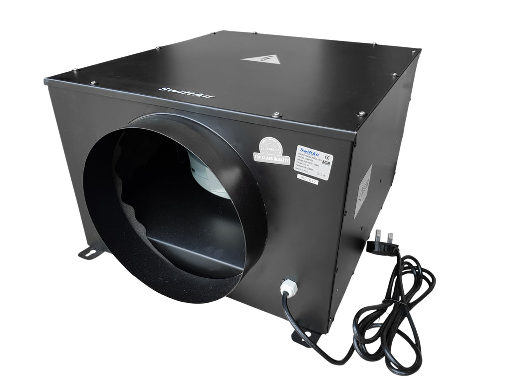 QBF Low Noise Silent Centrifugal Acoustic Box Fan upto 2150m3/hr 4 5 6 8 10 12"