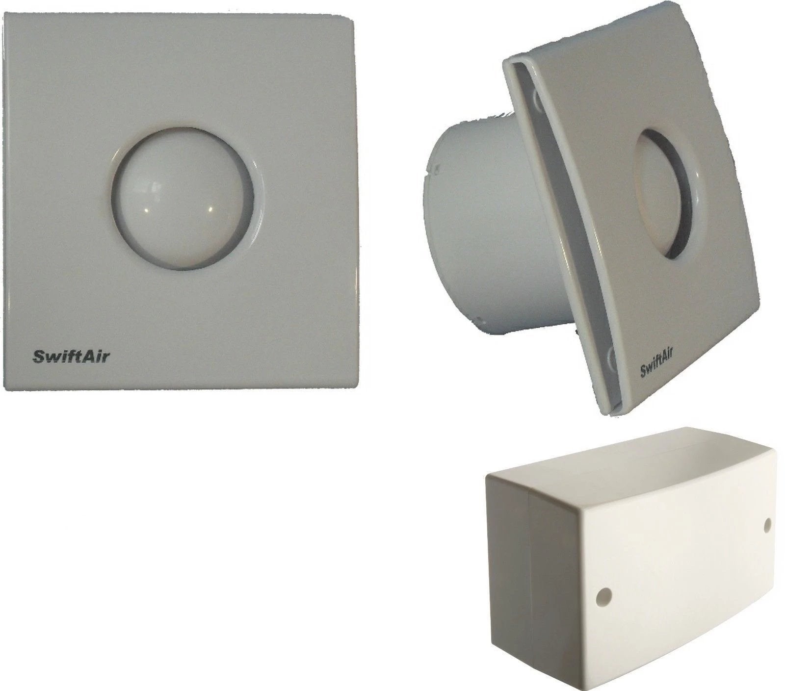 STY100 Humidity Timer Std 12v 4" Extractor Bathroom Shower Fan Low Noise Zone1-2