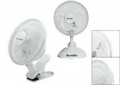 Clip On Office Fan 6" 8"