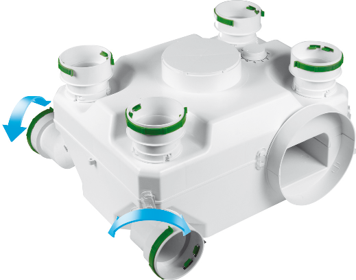 SVU MEV Multi-Room Extractor Humidity Fan Unit