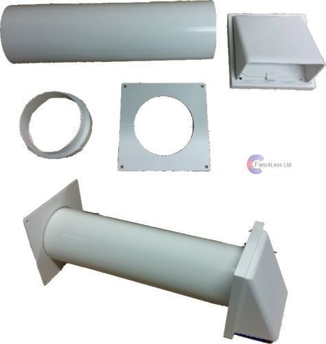 Manrose 100mm tumble dryer venting kit wall ducting ventilation fan kit 7208W
