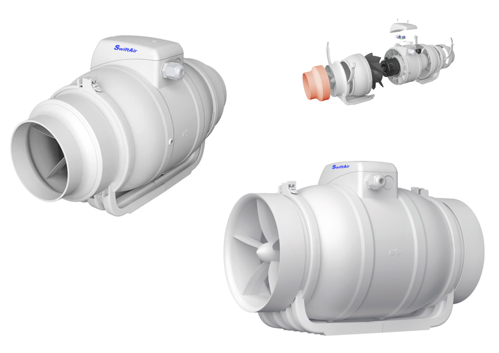 Inline Fans (Duct Mounted) – Fans4less