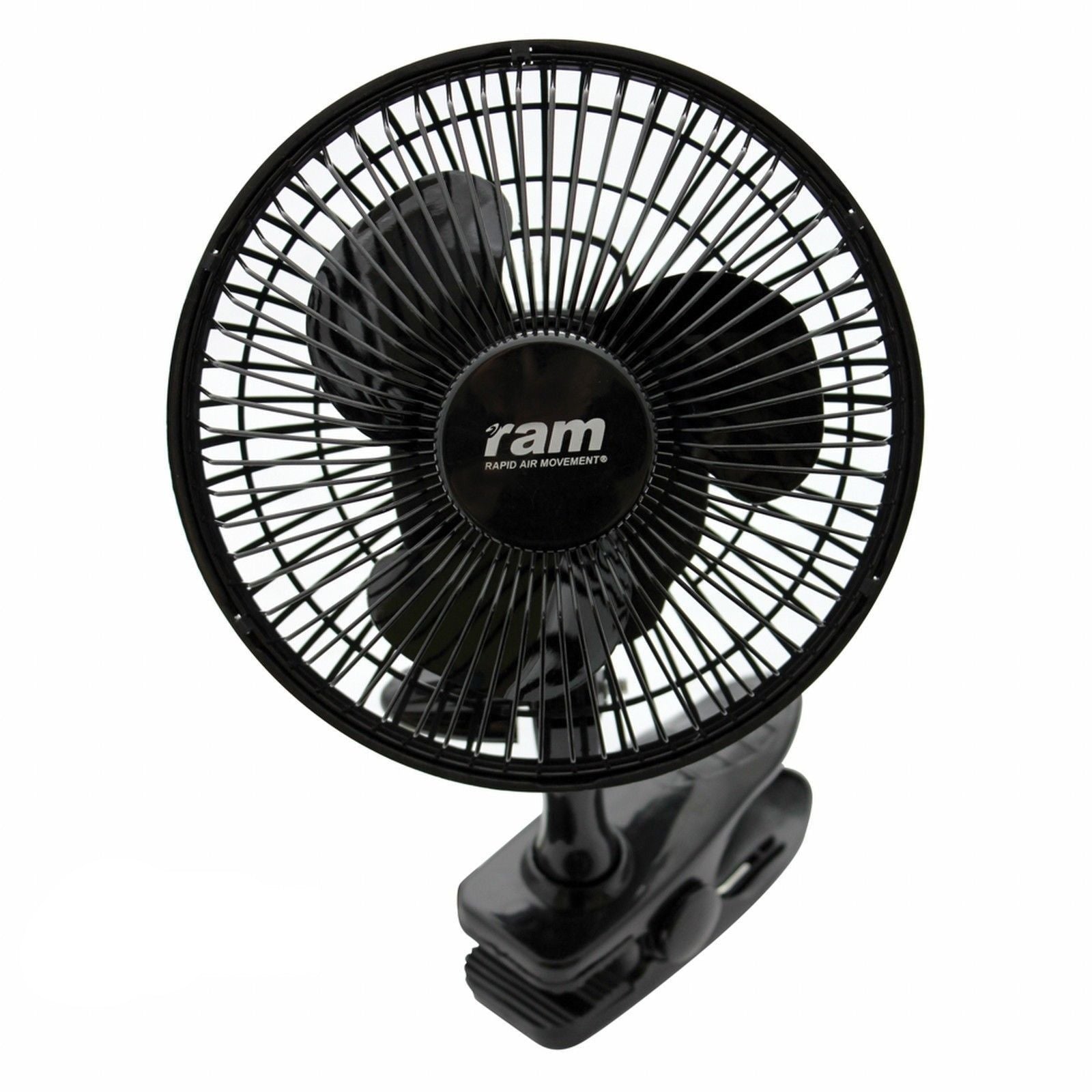 RAM Fan Quality Quiet 150mm 6" Clip on Fan Grow Light Tent Hydroponics Cooling