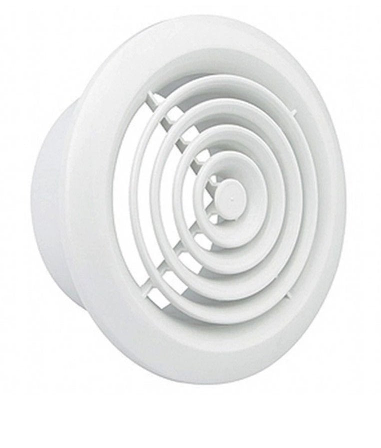 Internal Grille Round Chrome or White 4" 5" 6"