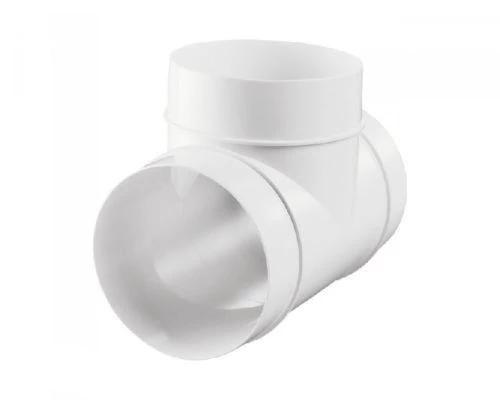 PVC DUCTING T PIECE FOR FANS EXTRACTOR FANS 4" 100mm, 5" 125mm, 6" 150mm