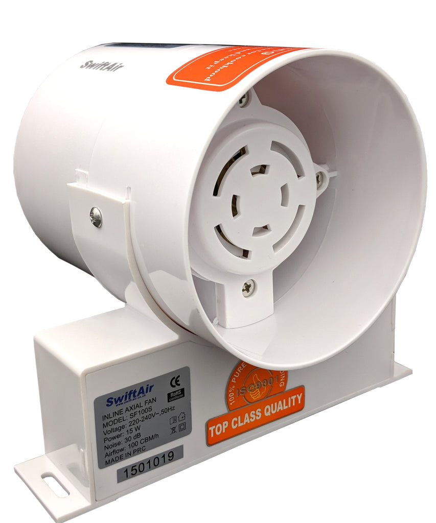 4" 5" 6" InLine Duct Shower Bathroom Extractor Fan 100 150 210 m3/h