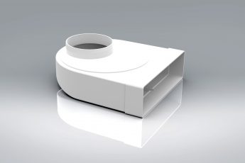 204x60 (5"/6") -  Elbow Bend Rotating Round Spigot