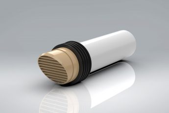 4" 100mm High Rise Vent Ducting External Grille (Highrise)
