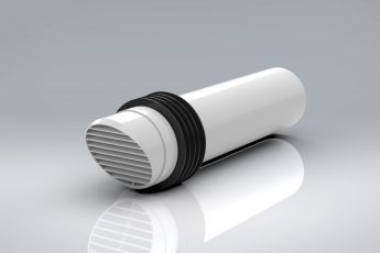 4" 100mm High Rise Vent Ducting External Grille (Highrise)
